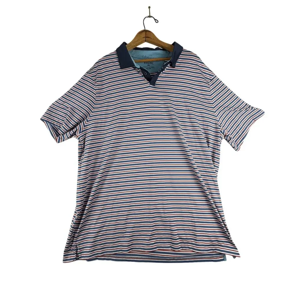 Rhone Performance Polo Shirt Mens XXL Golf Office Stretch Comfort Activewear - Picture 3 of 5